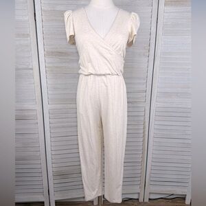 SMASH + TESS Women's Bamboo Rayon Jumpsuit Oatmeal Heather-XS